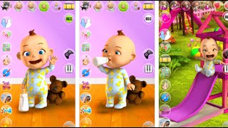 Talking Babsy Baby Baby Games Android İos Free Game GAMEPLAY VİDEO [upl. by Storfer]