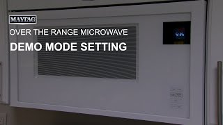 Demo Mode Setting on Over the Range Microwave [upl. by Ella]