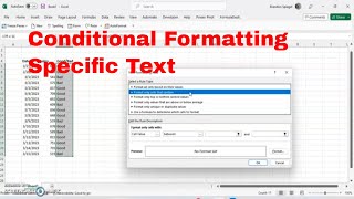 Conditional Formatting Based on Specific Text in Microsoft Excel Format Good as Green howto wow [upl. by Gnilyam471]