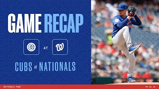 Game Highlights Cubs sweep the Nationals  9124 [upl. by Alyos]