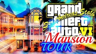 GTA 6  Grand Theft Auto VI  MANSION TOUR Official GTA 6 BETA Gameplay [upl. by Kabab]