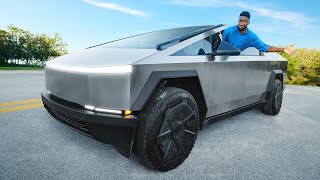 Driving Tesla Cybertruck Everything You Need to Know [upl. by Nemzaj]