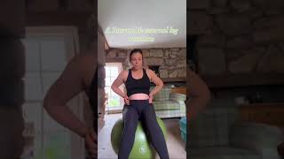 3 Yoga Ball Exercises To Prepare for Labor 🤰 [upl. by Enerol381]