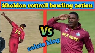 Sheldon cottrell salute king bowling action real vs RC20 ytshorts shorts [upl. by Roter]