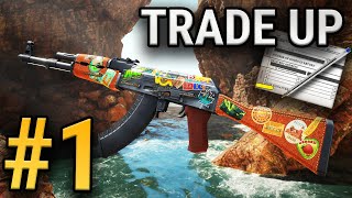 1 FLOAT AK47 JET SET TRADEUP ATTEMPT [upl. by Laniger]