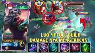 LUO YI BEST BUILD AND EMBLEM TOP GLOBAL 2024 l LUO YI EXP LANER vs ZILONG AUTO BANTAI l MLBB [upl. by Hteboj]