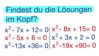 Findest du diese Lösungen im Kopf [upl. by Atinram]