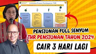 🔴RESMI THR PENSIUNAN CAIR 3 HARI LAGI  SIMAK ARAHAN LENGKAP MENTERI KEUANGAN KE PT TASPEN [upl. by Fronnia]