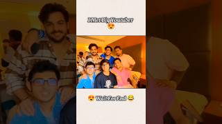 I Met Big Youtuber 😍 Sourav joshi Vlogs trending souravjoshivlogs [upl. by Blader]