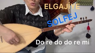 ELGAJİYE SOLFEJ kolay bağlama dersi [upl. by Cirdek981]