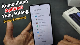 cara mengembalikan aplikasi yang hilang atau terhapus di HP Samsung Terbaru 2024 [upl. by Enner]