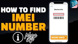 How to Find Your IMEI Number on iOS Devices [upl. by Dobb]