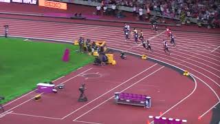 London 2017 mens 4 x 100m final GB Gold [upl. by Enneyehc239]