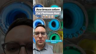 Braces Colors for Silver Hair 👩🏽‍🦳🧑🏽‍🦳🦷 braces platinumblonde platinumhair bracescolors [upl. by Nerred]