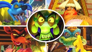 Crash Team Racing Nitro Fueled  All Bosses  Cutscenes [upl. by Germaine]