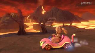 Mario Kart 8 Time Trials  Grumble Volcano  222 seconds Tilt controls [upl. by Oiliduab234]