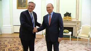 Russian President Putin meets with his Argentinian counterpart Fernandez  AFP [upl. by Eden]