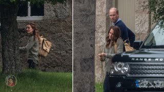 Catherine SPOTTED Recovery With Her Three Children And Prince William At Anmer Hall Norfolk [upl. by Marve466]