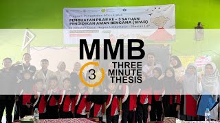 3 Minutes Thesis Satuan Pendidikan Aman Bencana MMB Sekolah Pascasarjana UGM [upl. by Arikihs]