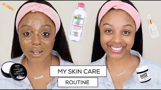 NIGHT TIME SKIN CARE ROUTINE  WOC  Ft GARNIER NYX FARSALI BANISH BURTS AND BEES  WOC [upl. by Hselin651]