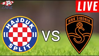 Hajduk Split vs Šibenik Live Score l Croatia HNL 2024 [upl. by Annahsad]