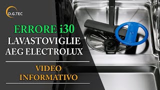 Errore i30 lavastoviglie Rex Electrolux AEG  Mulinello inferiore danneggiato [upl. by Euqitsym]