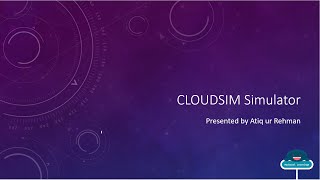 Cloudsim Simulator Tutorial  Part A In Urdu [upl. by Yecram]