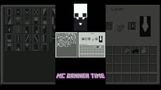 Minecraft Skull 13 Banner Design Short  Its Banner Time [upl. by Mathia191]