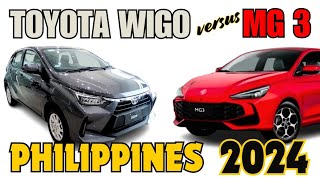 TOYOTA WIGO VS MG 3 ALIN MAS SULIT MGPhilippinesOfficialKiaPhilippines [upl. by Asiel]