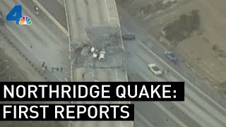 First Reports of the Northridge Earthquake  From the Archives  NBCLA [upl. by Crosse505]