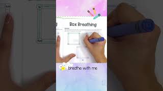 Interactive Box Breathing Technique For Kids  Trace Along Mindfulness For Kids  Square Breathing [upl. by Cir]