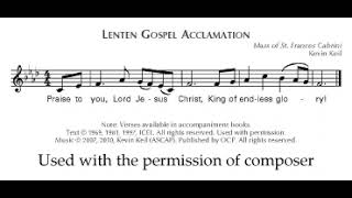 Lenten Gospel Acclamation [upl. by Erimahs]