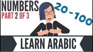 Levantine  Learn ARABIC  NUMBERS 20  100  Part 2  Jordanian Dialect  Arabic BASICS [upl. by Dinsmore]