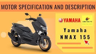 YAMAHA NMAX SPECIFICATION AND DETAILS MOTOSPECS [upl. by Ientirb]