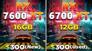 RX 7600 XT 16GB vs RX 6700 XT 12GB  Does Extra 4GB VRAM Give You More FPS [upl. by Uhp]