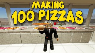 MAKING 100 PIZZAS IN ANOMIC  Roblox [upl. by Idelle]