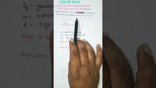 Conversion of Galvanometer into Voltmeter class12physics cbse neet iitjeeshort magnetism [upl. by Karlik]