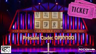 The Grand Ole Opry 100 Year Anniversary Presale [upl. by Balliett]