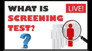 WHAT IS SCREENING TEST  क्या होता है SCREENING TEST [upl. by Johnny961]