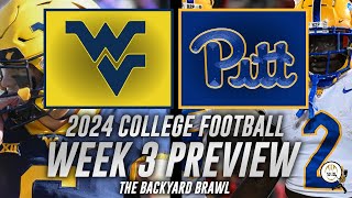 West Virginia at Pitt  Week 3 Previews  2024 Backyard Brawl [upl. by Nancy]