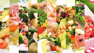 10 recetas de ENSALADAS fáciles y RAPIDAS de hacer [upl. by Alpheus]