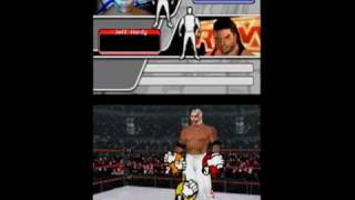 WWE Smackdown vs Raw 2008 DS  Rey Mysterio vs Jeff Hardy [upl. by Tallbott]