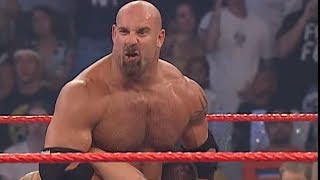 Goldberg hits Randy Orton with the Jackhammer Raw Sept 1 2003 [upl. by Bouley]