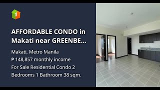 AFFORDABLE CONDO in Makati near GREENBELT Rent to Own amp PET FRIENDLY [upl. by Nonad]