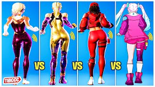 UPDATED Top 100 Fortnite Skins Doing Party Hips Emote Thicc 🍑❤️😘 Latest Female Girls Outfits 😍🔥 [upl. by Eenaej704]