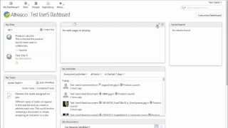 Alfresco Community Edition 42 HowTo Configure Dashboards [upl. by Nella]
