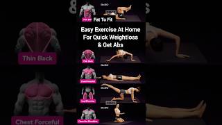 Easy Exercise At Home For Weightloss amp Get Abs 😱 Fat To Fit 🔥shorts fitnessweightloss workout [upl. by Harbard]