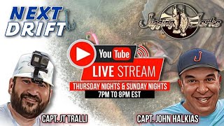 Sunday Night Fish Talk LIVE  Next Drift and Jigging Jerks [upl. by Ardnasac311]