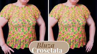 Bluza crosetata degrade  Partea I [upl. by Assirahc]