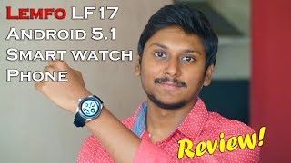 New Android 51 Smartwatch with SD Card  Lemfo LF17 Unboxing amp Review [upl. by Llennehc]